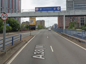 Supporting image for story: Major Birmingham traffic disruption as A38 Aston Expressway is closed due to overhead gantry problems