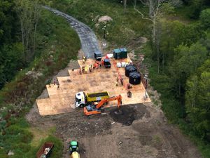 Supporting image for story: Operation to clean up 30,000 tonnes of waste dumped in woods gets under way