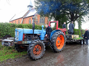Supporting image for story: Shropshire farmer's last journey - pulled by his beloved tractor