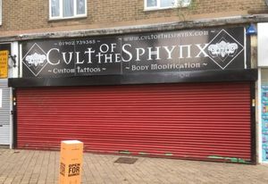 Cult of the Sphynx Tattoo Studio in Wednesfield High Street. Photo: Chris and Bex Priest. 