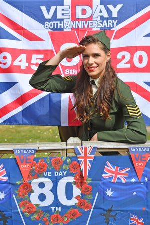 Hampton Court Care Home in Bilston marked 80 years since VE Day with a street party celebrations. Singer and BGT finalist Pippa Longhorn sang some old classics for the residents. 