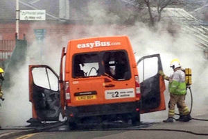 Picture of the fire from Nathan Jones