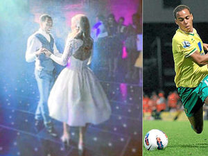 Supporting image for story: Shropshire football ace Elliott Bennett marries his perfect match