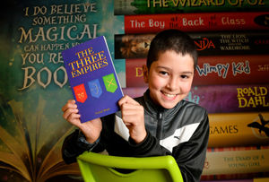 Yusuf Shah, aged 11, has published his first history-fiction book – The Three Empires