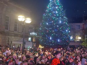 Supporting image for story: More than 10,000 turn out for Stafford Christmas lights turn on