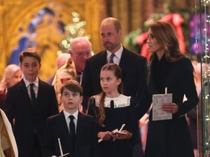 Supporting image for story: George, Charlotte and Louis get into the festive spirit at Kate’s carol service