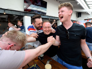 Supporting image for story: Shropshire football fans celebrate England's opening Euro 2020 victory