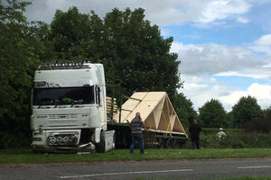 Supporting image for story: Lorry damaged as it crashes off M54 in Telford