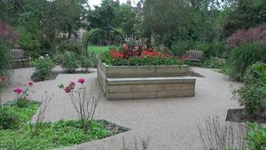 The Llandrindod Wells sensory garden which featured in the Local Places for Nature Event at the Senedd