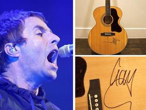 Supporting image for story: Liam Gallagher signed guitar stolen from the house of a blind woman in Birmingham