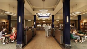 A computer generated image of what the new interior of the Moon Under Water pub/hotel could look like