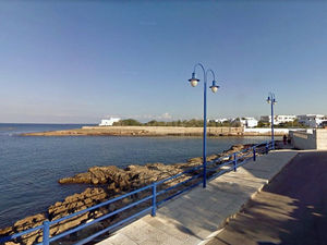 Marina di Ostuni, near where the family was staying 