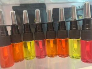 Flavoured nasal tanning sprays