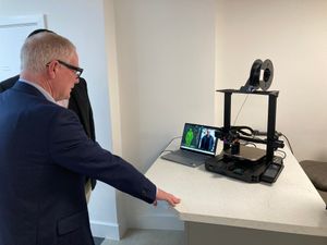 Mayor Richard Parker at the new Birmingham campus of the School of Coding and AI