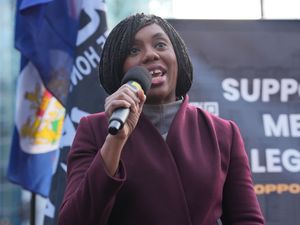 Supporting image for story: Kemi Badenoch joins protesters calling for Government to stop China mega-embassy