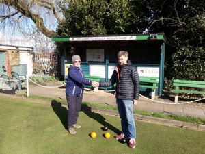 Club coach Rob offers a warm welcome to new bowlers at Hagley Bowls Club in Rugeley.