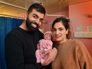 Supporting image for story: Couple welcome hospital's first baby of 2024 on a day that was already special to them