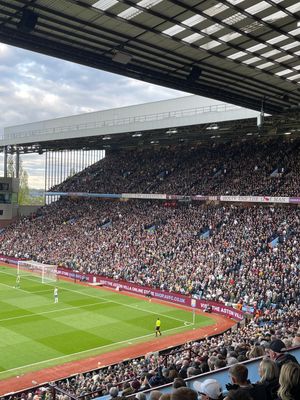 Aston Villa v Newcastle views from the Villa Park seats for Legends Lounge guests