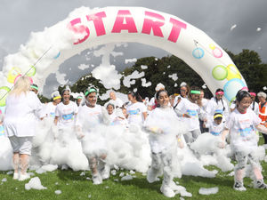 Supporting image for story: Hundreds flock to Walsall Arboretum for foamy fundraiser in aid of local children's hospice