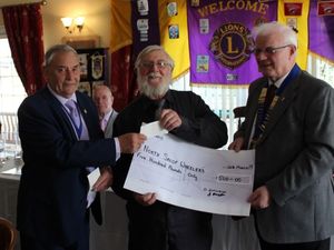 Supporting image for story: Lions' £500 gift to selfless community driver