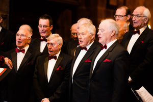 Newport Male Voice Choir performing at Edgmond