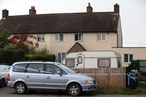 Police have taped off a house at Rushbury Road in Church Stretton