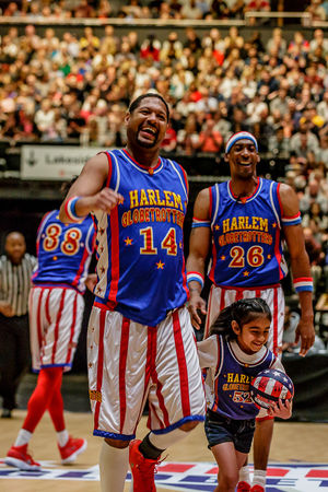 The Harlem Globetrotters in Birmingham. Credit: Chris Bowley