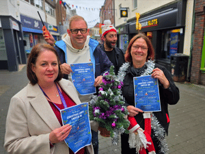 Supporting image for story: 'Christmas is a time for the whole community' Mayor's delight at Shropshire town's new Christmas lights display