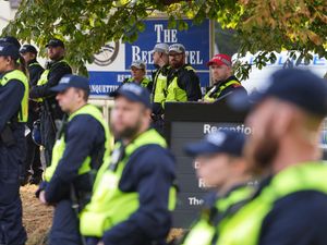Supporting image for story: Police impose conditions on asylum hotel protest