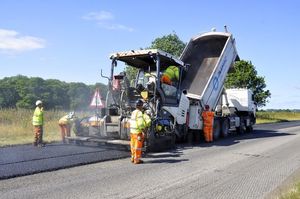 Resurfacing work taking place on the A41. The stretch between Wrexham Road and Tilstock Island, Whitchurch, is part of Shropshire Council\'s maintenance programme for spring/summer 2025. Picture: Shropshire Council
