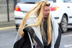 Lisa Holt leaving court after admitting fraud