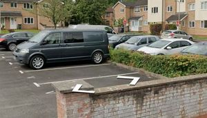 The car park at Orient Court, off Gresley Close, Woodside, where Anthony Wootton's body was found. Picture: Google
