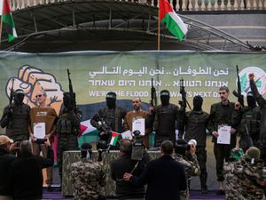 Supporting image for story: Three Israeli men named as latest to be freed in hostage release