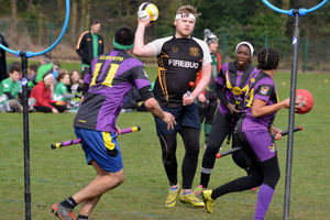 Supporting image for story: Harry Potter game brought to life in British Quidditch Cup at Rugeley - with video