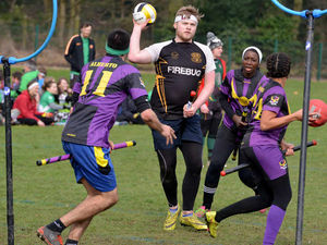 Supporting image for story: Harry Potter game brought to life in British Quidditch Cup at Rugeley - with video
