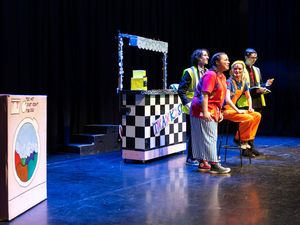 Supporting image for story: Review: Colour, chaos and kazoos - Shrewsbury College’s Aladdin dazzles at the Edge