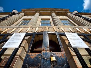 Supporting image for story: Farewell vigil as Stafford's Shire Hall locked up