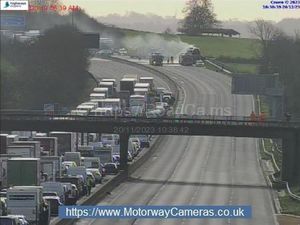 Supporting image for story: M6 reopens after emergency services tackle fire