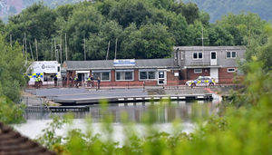 Dudley Watersports Centre was a base for police during the day