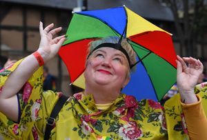 .Nicky White-Salt hoping the rain stays away.