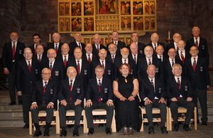 The choir in their new uniform