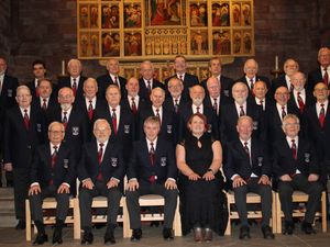 Supporting image for story: Shropshire town's choir blazing a trail with their new uniform