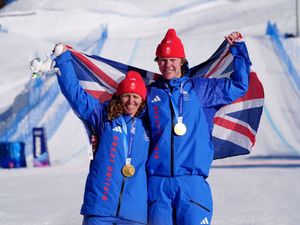 Supporting image for story: Charlotte Bankes and Huw Nightingale win historic snowboard gold for Britain
