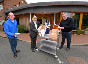 Mohammed Arif, centre, said the new ruling would not affect mosques, owing to the communal nature of Muslim prayers