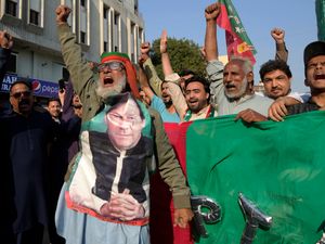 Supporting image for story: Khan supporters block highways in protest against election results