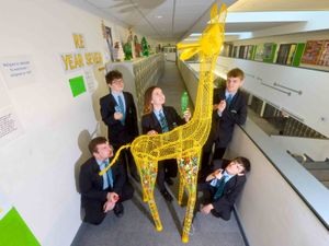Supporting image for story: 'Having a giraffe?': Telford pupils collecting bottle caps to show importance of recycling