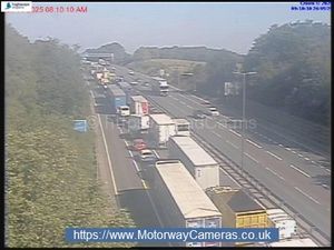 Supporting image for story: Two drivers taken to hospital after 'multiple vehicles' crash on M6 near Great Barr