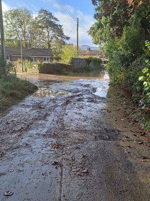 The flooding can cut off 30 properties when it takes place. 