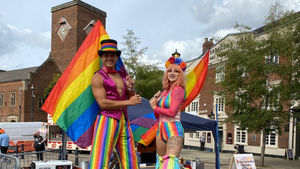 Stone Square Street was a scene of vibrant colour at the weekend