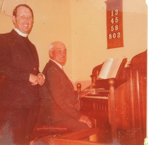 Organist Jim Powell served for more than 50 years service